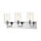 Z-Lite Savannah 3 Light Vanity, Chrome & Clear 462-3V-CH - alternate 1